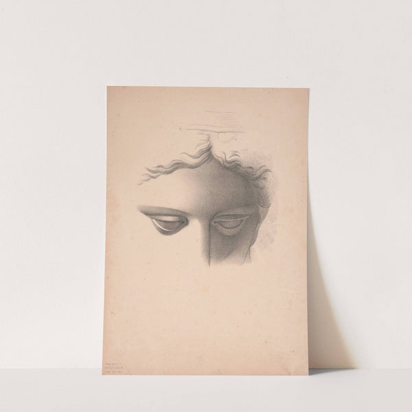 Apollo Belvidere, study showing the forehead, eyes, and bridge of nose (1840-1860) by James Fuller Queen