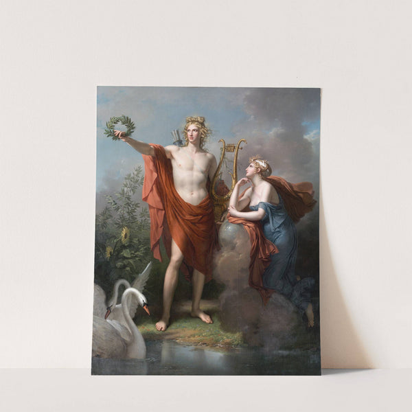 Apollo, God of Light, Eloquence, Poetry and The Fine Arts With Urania, Muse of Astronomy by Charles Meynier