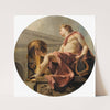 Apollo Seated Holding A Lyre In Front Of An Athenienne And A Snake by Charles-André van Loo