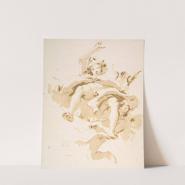 Apollo Supported by a Winged Genius (1696–1770) by Giovanni Battista Tiepolo