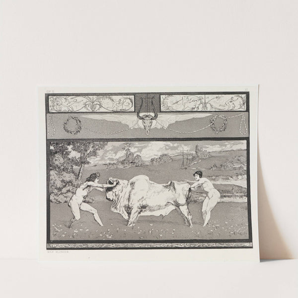 Apollo und Daphne II (Rettungen Ovidischer Opfer, Opus II, Blatt 11) (1879-1891) by Max Klinger