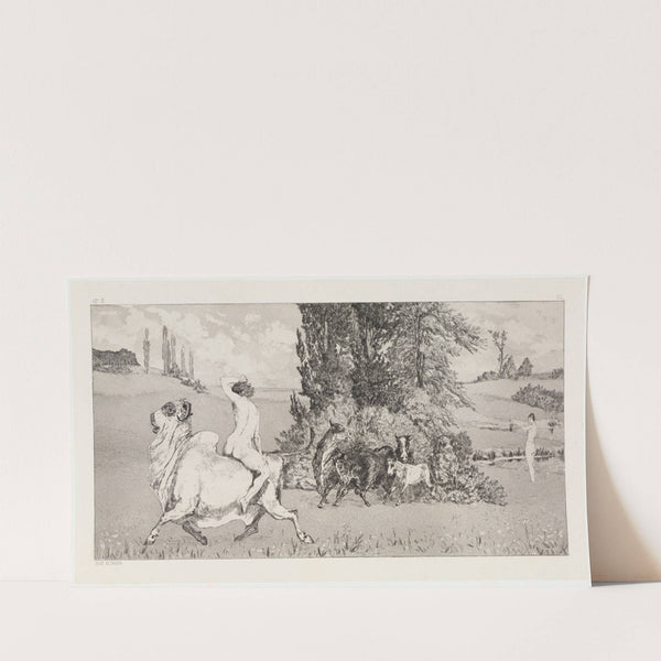 Apollo und Daphne III (Rettungen Ovidischer Opfer, Opus II, Blatt 12) (1879-1891) by Max Klinger
