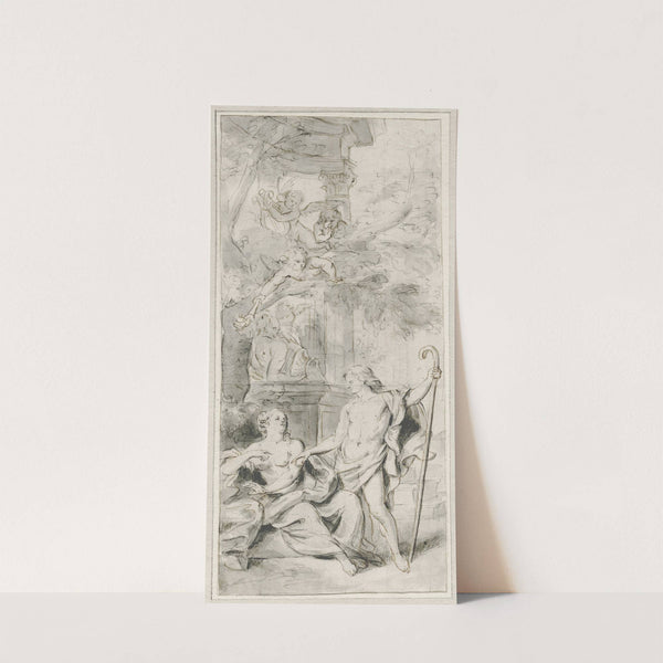 Apollo verschijnt als herder voor Isse by Jacob de Wit