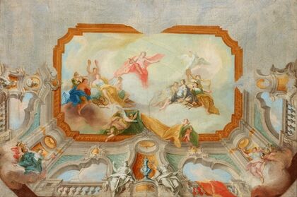 Apollo with the Muses – Project for a Plafond