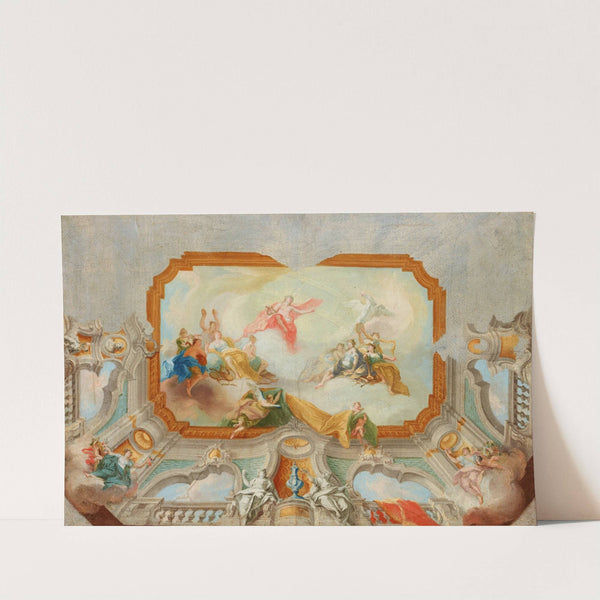 Apollo with the Muses – Project for a Plafond by Daniel Gran