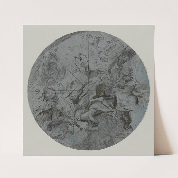 Apotheosis of a Saint (recto) by Giovanni Battista Benaschi