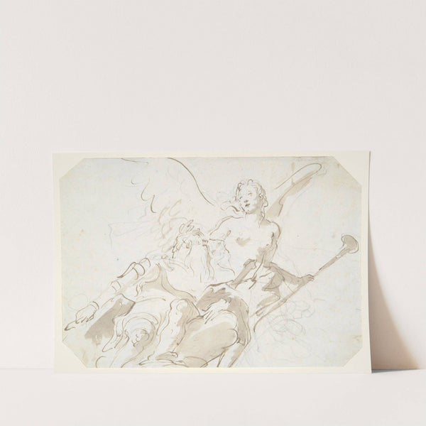 Apotheosis of an Aged Warrior, for a ceiling in the Ca’ Rezzonico, Venice (ca. 1758) by Giovanni Battista Tiepolo