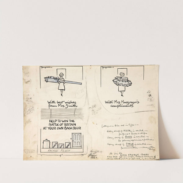 Appeal to join Home Salvage Corps by Cyril Kenneth Bird (Fougasse)