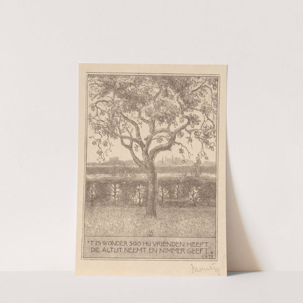 Appelboom in de herfst (1926) by Simon Moulijn