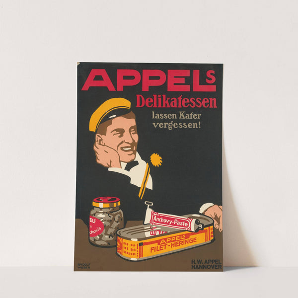 Appels Delikatessen lassen Kater vergessen! (1913) by Rudolf Weber