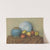 Appels, ronde pot en plaat op een tafel by Piet Mondrian
