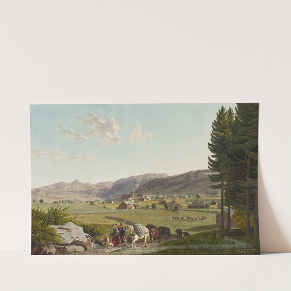 Appenzell, von Nordwesten by Johann Jakob Biedermann