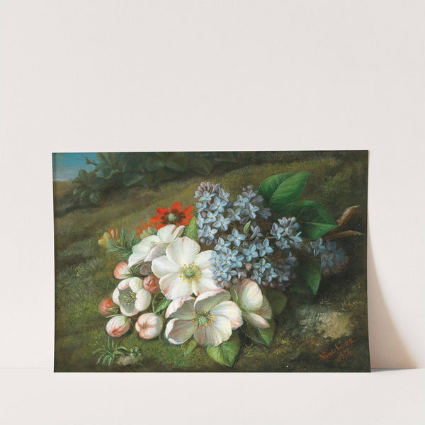 Apple Blossom with Lilacs and Summer Adonis (1872) by Vincenz Loos