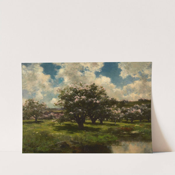 Apple Blossoms Near a Pond by John Appleton Brown