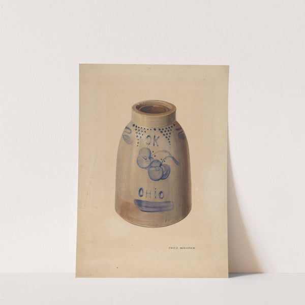 Apple Butter Crock by Fritz Boehmer