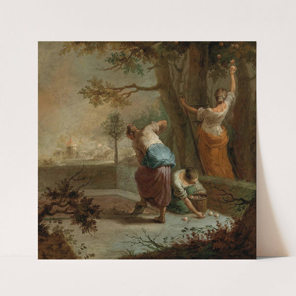 Apple harvest by Januarius Zick