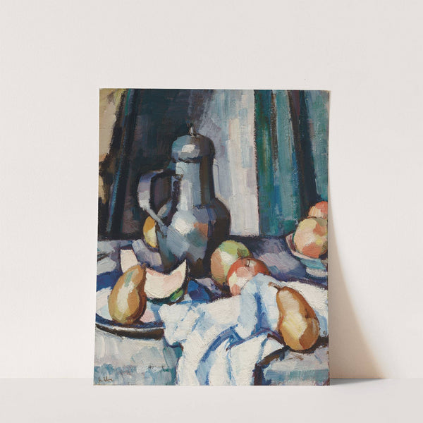 Apples and Pewter Pot by Samuel John Peploe