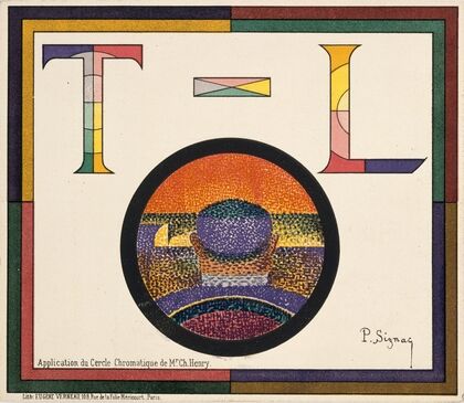 Application of Charles Henry’s Chromatic Circle; Théâtre-Libre playbill of January 31, 1889
