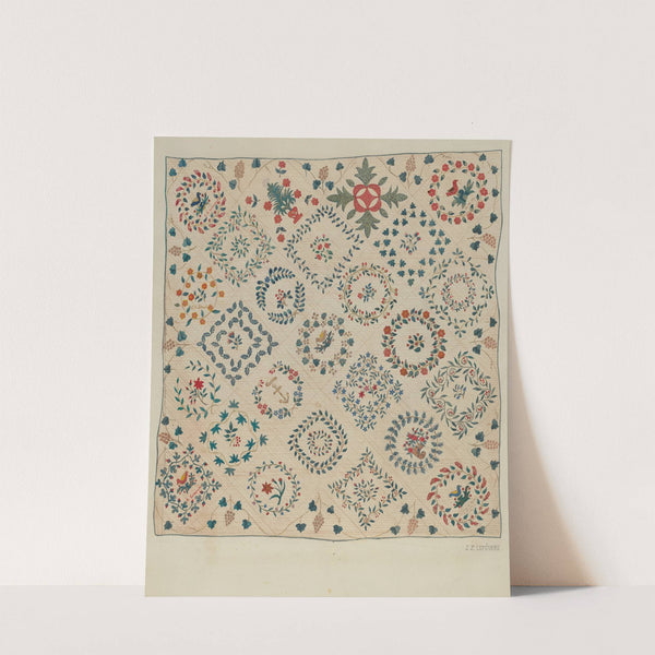 Applique Coverlet by Jules Lefevere