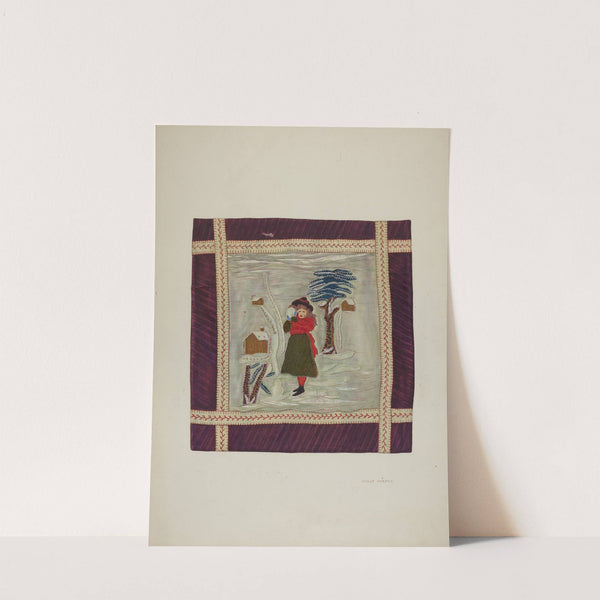 Applique Coverlet (Detail) by Adolph Opstad