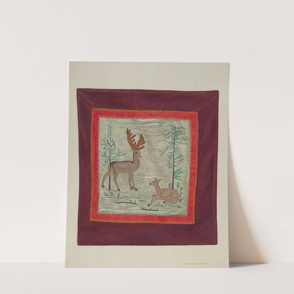 Applique Coverlet (Detail) by Adolph Opstad