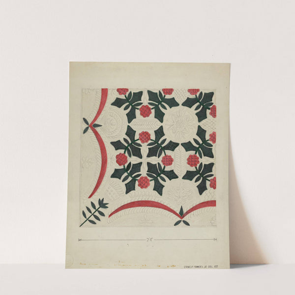 Applique Coverlet by Ernest A. Towers, Jr.