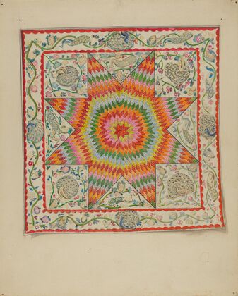 Applique & Patchwork Coverlet
