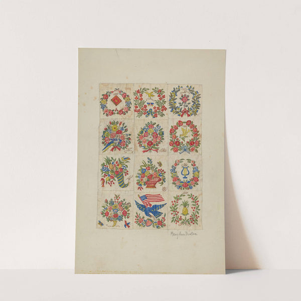 Applique Quilt (Friendship Quilt, or Baltimo re Bride's Quilt ) by Mary Ann Burton