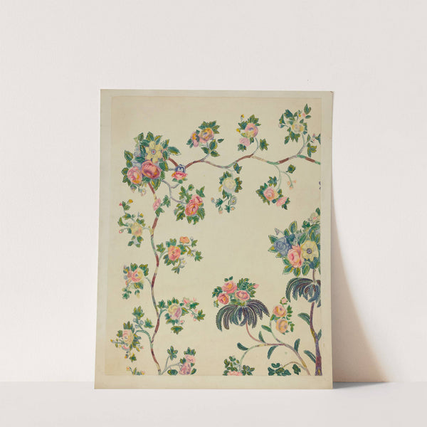 Appliqued Coverlet - Tree Design by Ernest A. Towers, Jr.