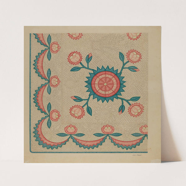 Appliqued Quilt by Lon Cronk