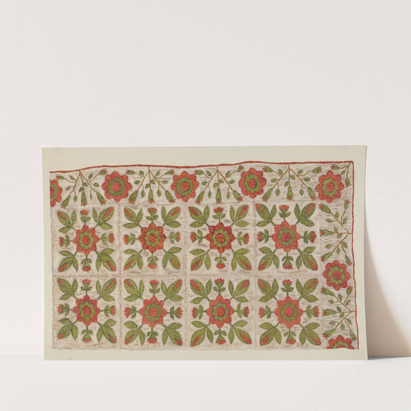 Appliqued Quilt by Mildred E. Bent