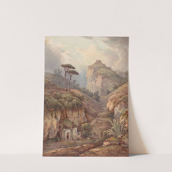 Approach from the Land to the Casa de'Spiriti Being a Walk from Naples by Giacinto Gigante