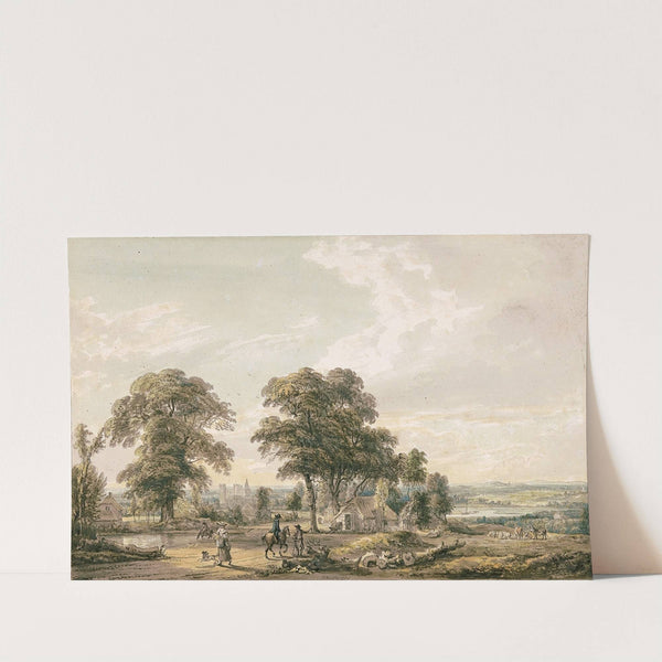 Approaching Rochester and the Medway by Paul Sandby