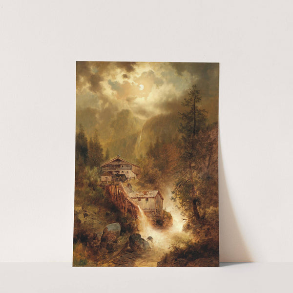 Approaching Storm in the High Mountains by Josef Thoma