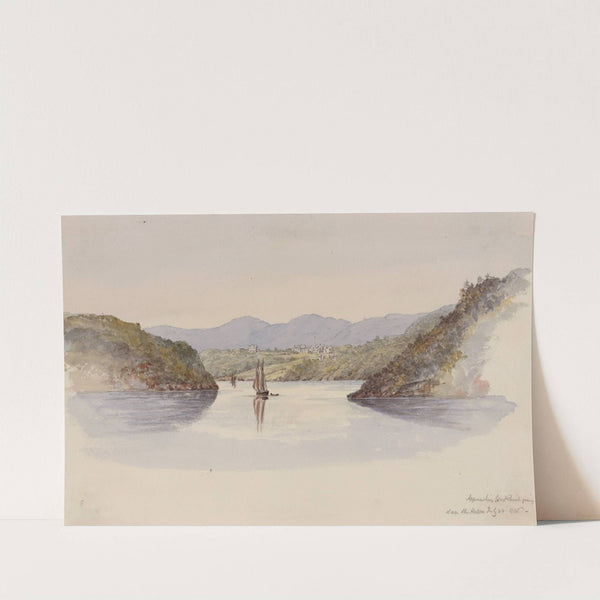 Approaching West Point, going down the Hudson, July 24, 1846 by Michael Seymour