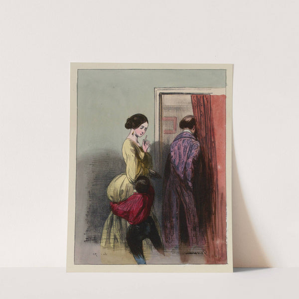 Après diner Maman, n’est-ce pas (j’ai été bien sage) nous irons chez mon bon ami (1838-1840) by Paul Gavarni