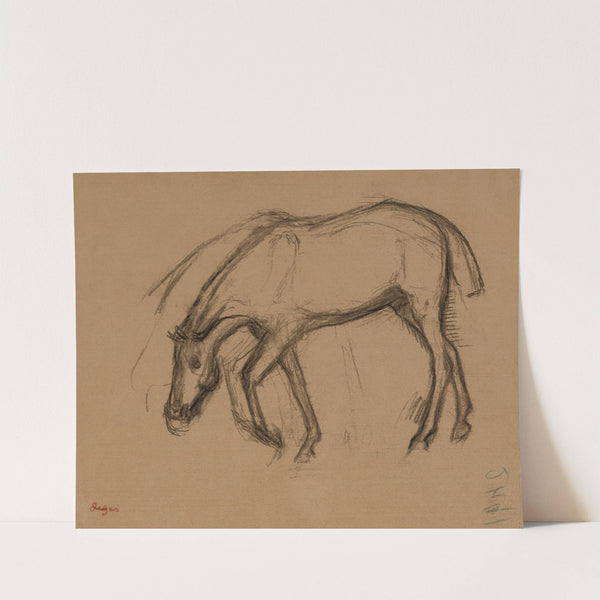Après la course; cheval rentrant au pesage by Edgar Degas