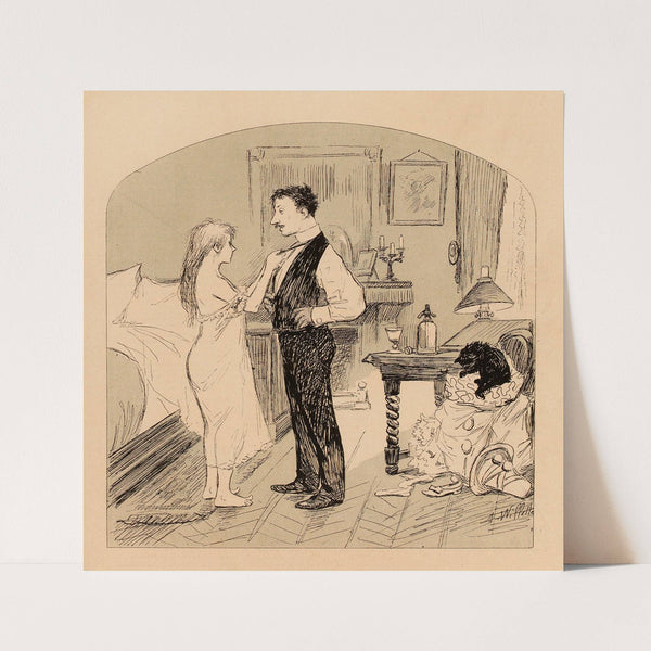 Après la fête by Adolphe Léon Willette