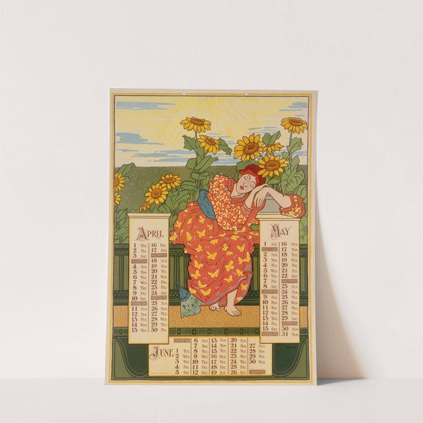 April, May, June (1896) by Louis Rhead