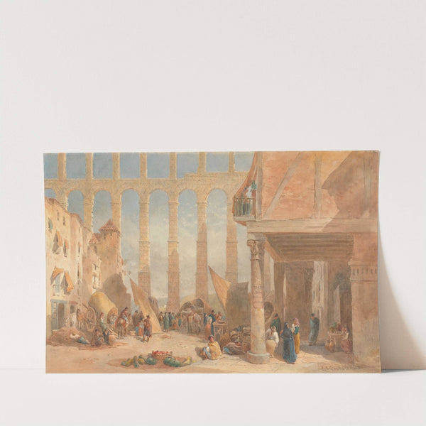 Aquaduct at Segovia, Spain by Edward Angelo Goodall