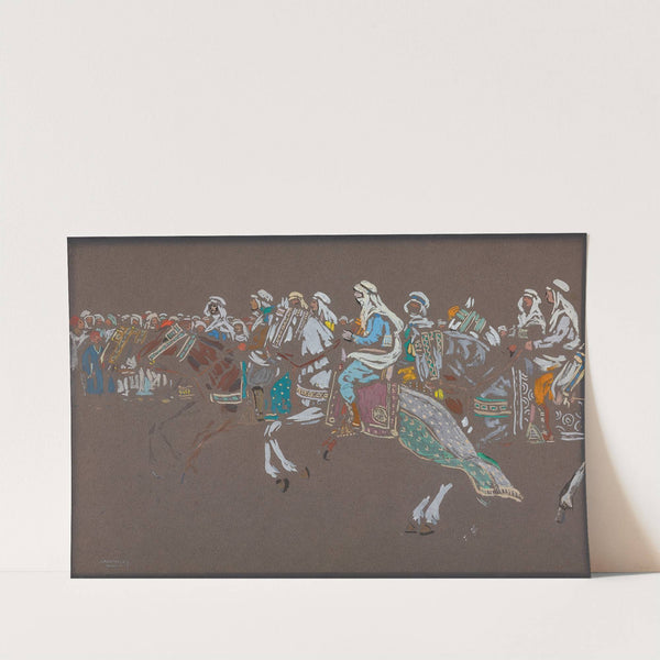 Arab cavalry by Wassily Kandinsky