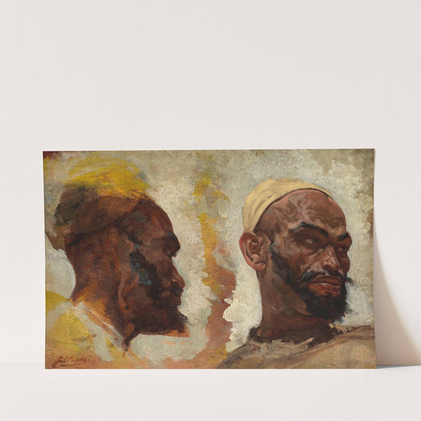 Arab head studies by Georges Jules Victor Clairin