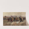 Arab Horsemen In Gallop by Henry Enrico Coleman