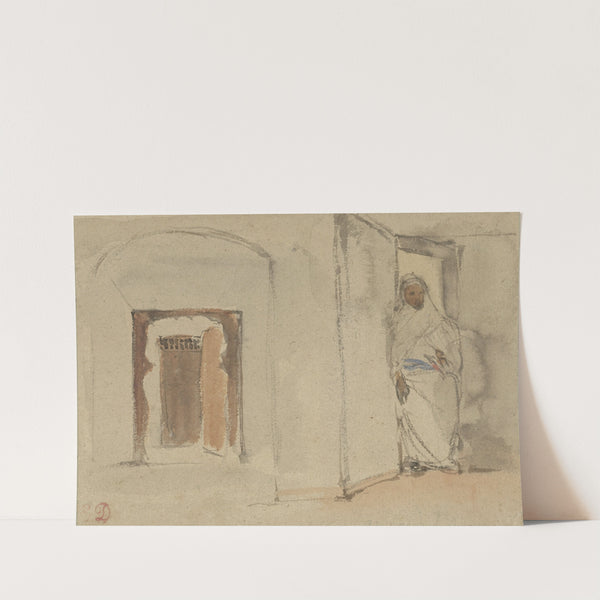 Arab in front of his house (1808 - 1863) by Eugène Delacroix