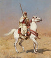 Arab on a grey horse