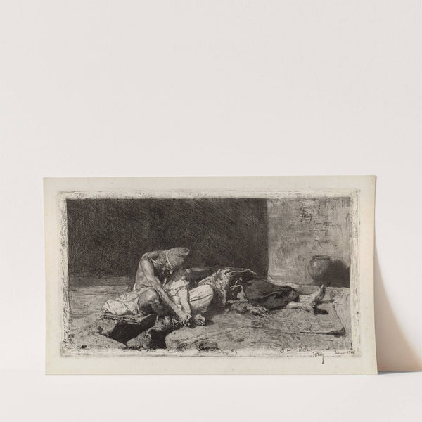 Arab Watching Over the Body of a Friend (1866) by Mariano Fortuny Marsal