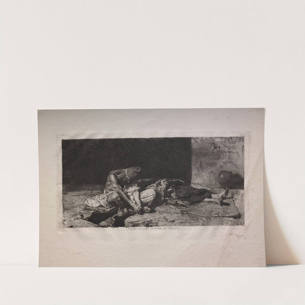 Arab Watching over the Body of His Friend (1866) by Mariano Fortuny Marsal