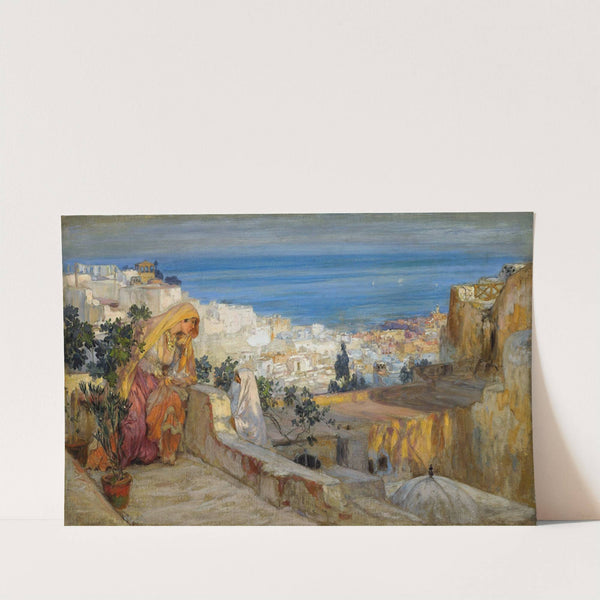 Arab Women On A Rooftop, Algiers Beyond by Frederick Arthur Bridgman