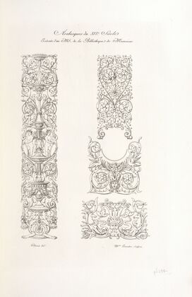 Arabesques du XVIe. siècle extraits d’un MS. de la bibliothèque de monsieur.