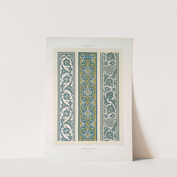 Arabesques; faïences murales; bordeures (XVIe. siècle) by Émile Prisse d'Avennes